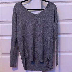 grey sweater tight sleeves